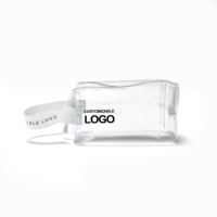 Sacs en PVC transparents personnalisés avec logo d'usine, étanches, à fermeture éclair, de luxe, pour maquillage, papeterie et crayons