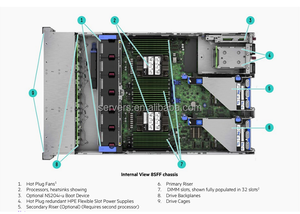 Hpe <span class=keywords><strong>Proliant</strong></span> Dl380 Gen11 Tour 12lff/2x Silber 4410Y 8sff Cpu1/2 Nvme Kabel P48825-b21 2u <span class=keywords><strong>Server</strong></span> - Product Image 4
