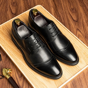 Zapatos Oxford de Moda para Hombre 2025 - Zapatos Formales de Negocios con Cordones de Cuero para Caballero - Zapatos Casuales de Alta Calidad para Otoño que Aumentan la Estatura - Product Image 4