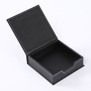Organisateur de bureau luxueux noir en cuir PU, ensemble d'accessoires de bureau, tapis de bureau, dispositif de rangement de dossiers - Product Image 6