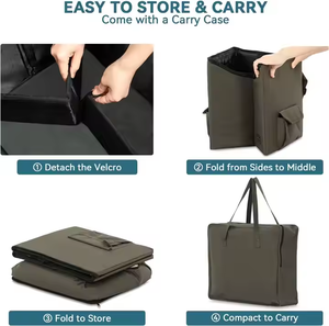 Высококачественный современный Прямоугольный дизайн, индивидуальный логотип, водонепроницаемая особенность, Роскошная искусственная кожа для домашних животных, сиденье для собак, Подушка-кровать - Product Image 5