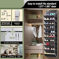 Organizador de Almacenamiento Colgante de 10 Niveles para Ahorrar Espacio, Resistente, para Colgar Sobre la Puerta, con Capacidad para Más de 20 Pares de Calzado, Botas y Zapatillas