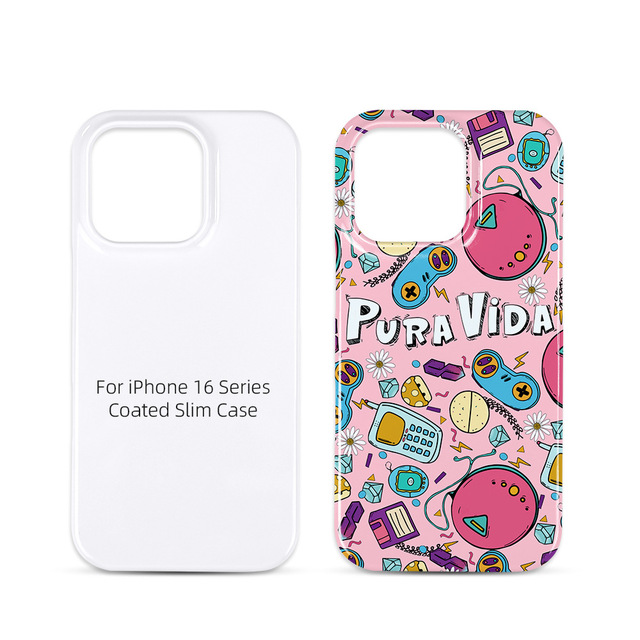 Mobile Phone 3D Heat Transfer Blank Case Wholesale Coating PC Custom DIY Cases for iPhone 16 Blank Sublimation Case
