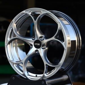 Jantes forgées HTOR personnalisées 18x8 19x8 20x8.5 20x9 20x10 21x9 21x10 pouces 5x110 Hyper Black pour <span class=keywords><strong>Romeo</strong></span> <span class=keywords><strong>Giulia</strong></span> Quadrifoglio - Product Image 3