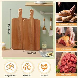 <span class=keywords><strong>Planche</strong></span> <span class=keywords><strong>à</strong></span> <span class=keywords><strong>découper</strong></span> en bois d'acacia avec poignée, <span class=keywords><strong>planche</strong></span> de cuisine durable, <span class=keywords><strong>grande</strong></span> <span class=keywords><strong>planche</strong></span> <span class=keywords><strong>à</strong></span> charcuterie et <span class=keywords><strong>à</strong></span> fromage, passe au lave-vaisselle - Product Image 2