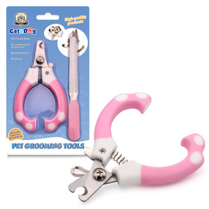 Coupe-ongles pour animaux de compagnie CW5029 de qualité supérieure avec poignée souple de style griffe de chat et lime à ongles - Product Image 1