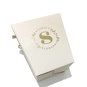 Bán buôn tùy chỉnh thiết kế lá vàng Logo in dễ dàng gấp hình thang hoa sắp xếp đăng ký hộp - Product Image 3