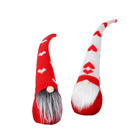 Peluche Rudolph Saint-Valentin en promotion, peluche Rudolph personnalisée douce, adorable décoration de table de Noël, peluche gnome Rudolph