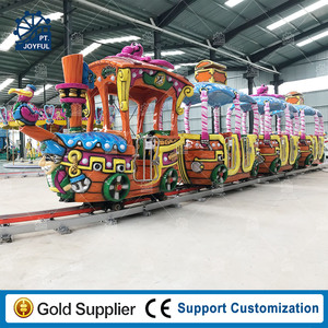 Precio de fábrica Mini tren de pista eléctrico pirata de 14 plazas Material de acero duradero para niños para parques de atracciones centros comerciales - Product Image 3