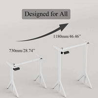 Cadre de bureau électrique ergonomique et réglable en métal, économique, durable et moderne, à moteur unique, pour bureau et bâtiment