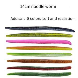 Vente chaude 140mm 8g 100mm 6g leurre de pêche artificiel vers de terre appât en PVC souple à vis sans fin au meilleur prix - Product Image 3