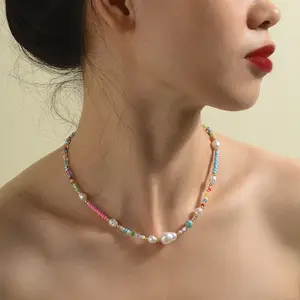 2023 New Baroque Style Irregular Pearl Women's Necklace High Jewelry Elegant Charm Necklace Fashion Women's Jewelry Wholesale