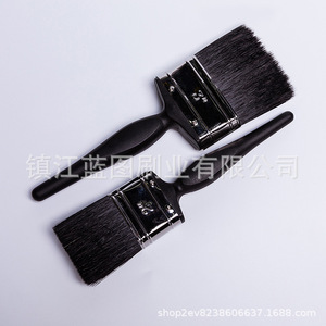 Brocha plana para pintar con mango de plástico, cerdas de cerdo, 50 mm, negra, origen Zhenjiang, herramienta de pintura - Product Image 3