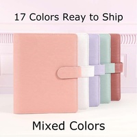 Yihe Meilleure Vente 9 Couleurs Prêt A5 Epi Cuir 6 Anneaux Budget Binder Planner avec Insert Personnel Hebdomadaire/Quotidien Disponible