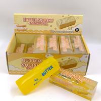 Jouet anti-stress souple en forme de beurre, à récupération lente, en vaseline et huile de coco, pour jeu sensoriel, coffret de présentation pour boutique