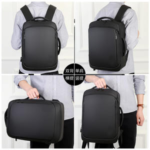 Sac à dos pour ordinateur portable à grande capacité avec compartiment personnalisé, design tendance, imperméable, sac à dos d'affaires, port de charge USB - Product Image 6