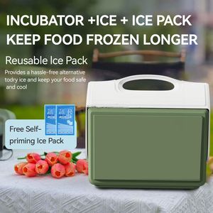 Factory Wholesale Modern Reusable Plastic Portable Food Cans <b>Ice</b> Chest <b>Cooler</b> <b>Box</b> Custom Color Insulation - Product Image 6