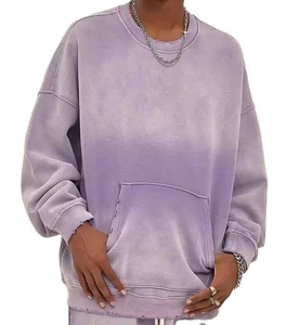 Sudaderas y Hoodies Extra Grandes para Hombre, Estilo Vintage Desgastado con Lavado Ácido, Cuello Redondo, Personalizadas, de Alta Calidad, 400 g/m² - Product Image 4