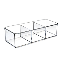 Meilleur prix – Boîte de rangement 3 compartiments en acrylique, techniques d'injection, écologique, pour maquillage et bijoux, idéale pour la maison