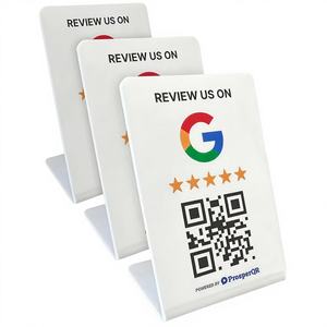 Soporte NFC personalizado de fábrica 13,56 MHz NFC 213/215/216 para Google Review TikTok Instagram <span class=keywords><strong>Facebook</strong></span> Scan Pay Ordering PVC Signboard - Product Image 2