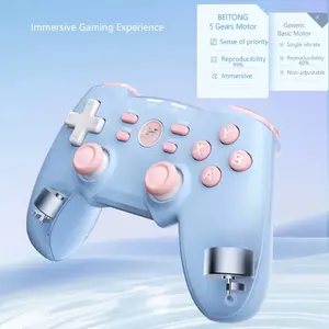 Manette de jeu sans fil BEITONG BAT4 pour PC Steam Android/IOS/TV, joystick de jeu à double <span class=keywords><strong>vibration</strong></span> FPS WukongController - Product Image 2
