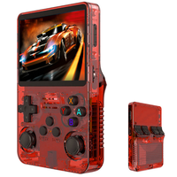 Console de jeu portable RG35XX 64GB 2600mAh batterie rechargeable écran de 3.5 pouces moniteur de jeu système de jeux vidéo portable