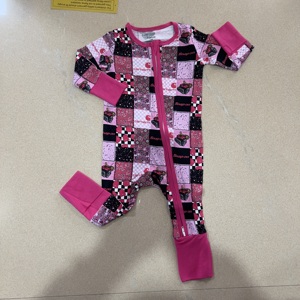 Pigiama in Bambù per Bambine con Maniche Lunghe e Cerniera Convertibile, Collo a O, Stampa Personalizzata, Comodo e Morbido - Product Image 5