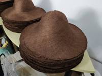 ND439 Parisisol Corps de chapeau en paille de parasisal non fini à large bord