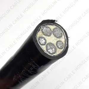 Low Voltage Cable Manufacturers Copper Aluminum 3*95 50 Power Cable PVC PE Insulated Electric Wire