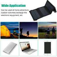 Chargeur solaire portable pliable FSENERGY 30W, panneau solaire pour téléphone et ordinateur portable, options d'alimentation 40W/50W