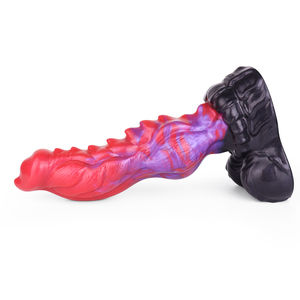 Dildo de succión con diseño de lobo explosivo y púas, estimulador de punto G, masturbador femenino, juguete sexual multiusos, plug anal - Product Image 5