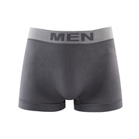 Boxers sans coutures pour hommes, grande taille, haute élasticité, sous-vêtements de sport pour jeunes, confortables, respirants, boxers tricotés en une seule pièce