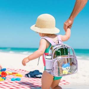 <span class=keywords><strong>Mochila</strong></span> <span class=keywords><strong>Transparente</strong></span> Impermeable Pequeña con Logotipo Personalizado para Niños Pequeños, Bolsa Escolar de PVC <span class=keywords><strong>Transparente</strong></span> para <span class=keywords><strong>Preescolar</strong></span>, Mini <span class=keywords><strong>Mochila</strong></span> para Guardería al por Mayor - Product Image 4