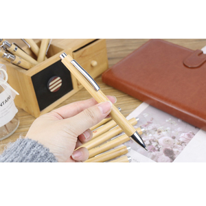 Bolígrafo de gel de bambú natural, bolígrafo promocional, estilista, grabado, respetuoso con el medio ambiente, cuerpo novedoso, tinta negra de 1,0mm, nuevo producto - Product Image 1