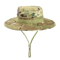 Chapeau de sport de plein air Boonie Protection solaire UV Camouflage Masque de seau réglable pour la randonnée et la pêche Femmes et hommes