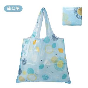 Floral <b>Fabric</b> <b>Tote</b> Shopping <b>Bag</b> Oxford Cloth Foldable One Shoulder Fresh Clean Style - Product Image 1