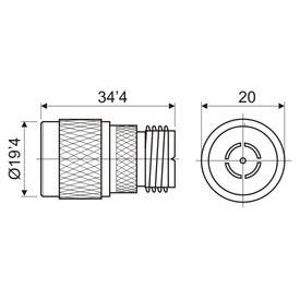 Adattatore UHF maschio a femmina, connessione a frequenza, compatibile con apparecchiature radio e di comunicazione. Ideale per le trasmissioni - Product Image 2
