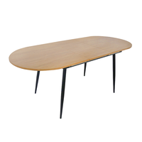 Table à manger en bois traditionnelle convertible personnalisée, pliable, rétractable, écologique, moderne, pour hôtel, mobilier de salle à manger