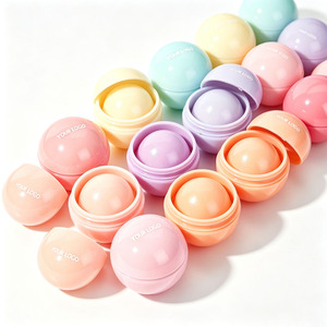 Custom Logo Ball Lip Balm Fruit Flavored Moisturizing Lip Butter With Shea Butter Vitamin E Wholesale - Product Image 2