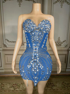 Novance Y2618-<span class=keywords><strong>C</strong></span> <span class=keywords><strong>Ropa</strong></span> de <span class=keywords><strong>Mujer</strong></span> al por Mayor 2023 Vestidos de Noche Elegantes y Modestos de Malla sin Mangas para <span class=keywords><strong>Fiesta</strong></span> de Cumpleaños - Product Image 5