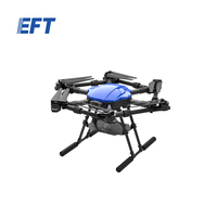EFT E610P Drone de transport logistique à longue autonomie, pliable, avec châssis en fibre de carbone, 6 rotors, charge utile de 10 kg, kit de drone de transport industriel