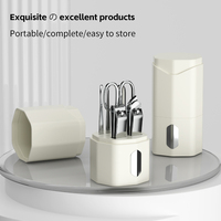 Ensemble de coupe-ongles verticaux 6 pièces, outils de manucure portables et légers, coupe-ongles, ensemble de coupe-ongles inclinés