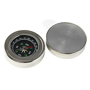 Stainless Steel Car <b>Compass</b> 60mm High Accuracy Vehicle Borne Type Outdoor Hiking <b>Navigation</b> Tool - Product Image 1