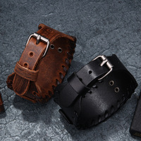 Bracelet Viking Souvenir en cuir véritable pour hommes Bracelet Viking Norse Rune Viking Bijoux
