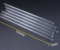 9*165mm Pipette en verre Bouteille d'huile essentielle Pipette en verre compte-gouttes