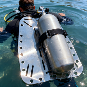Plaque dorsale de plongée sous-marine en acier inoxydable usinée sur mesure par CNC avec usinage de précision pour la fabrication - Product Image 5
