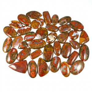 Pierre précieuse en agate naturelle, cabochon, pierre pour bijoux de créateur, fil pour envelopper les pierres, pour la fabrication de pendentifs - Product Image 1