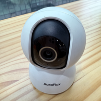 Caméra de surveillance réseau AuraDyn OEM/ODM 4G 2K avec capteur CMOS sans fil Wi-Fi pour carte SD