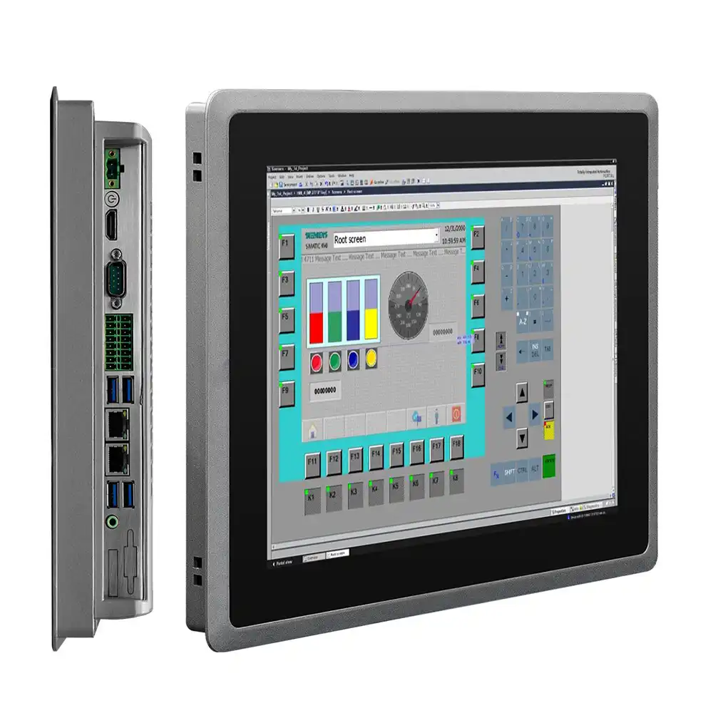 Industriale da 16.5 pollici hmi resistivo touch screen mini pc touch panel