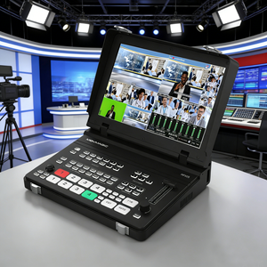 Mezclador de Video HD de 5 Canales Movmagic MF10S, Mezclador de Producción en Vivo Multicámara con Control PTZ y Función de Transmisión - Product Image 1